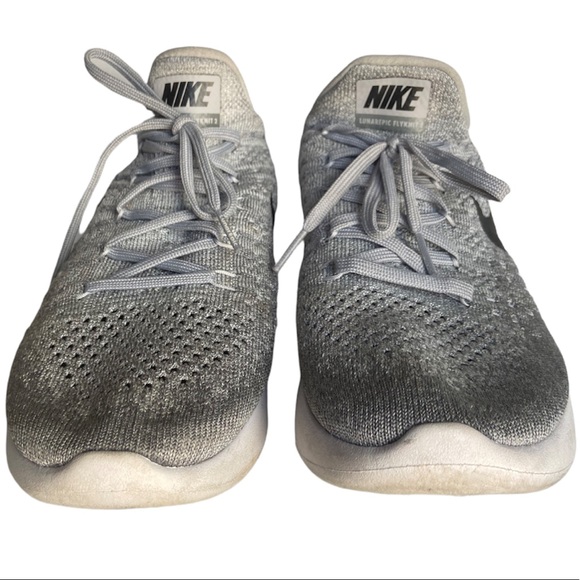 Nike Lunarepic Low Flyknit 2 Wolf Grey/Black-Cool Grey 863780-002 - Picture 3 of 8